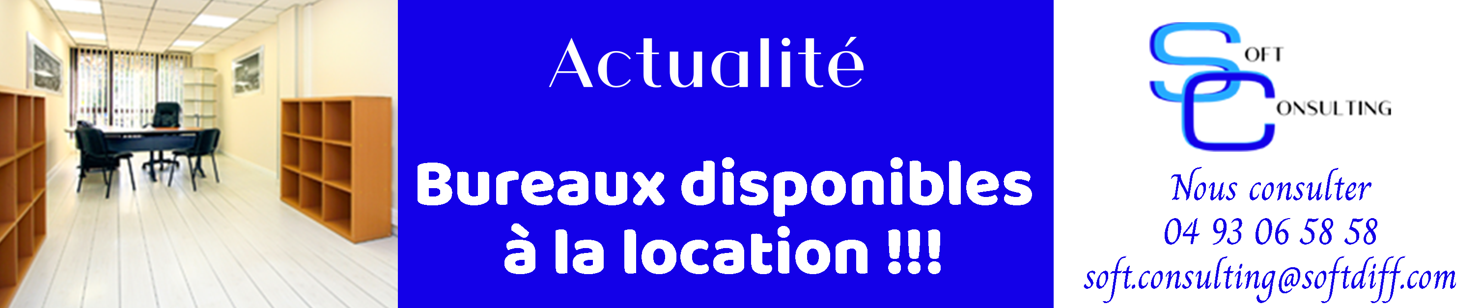 Page d'accueil Soft Consulting
